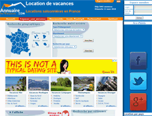 Tablet Screenshot of annuaire-les-vacances.com